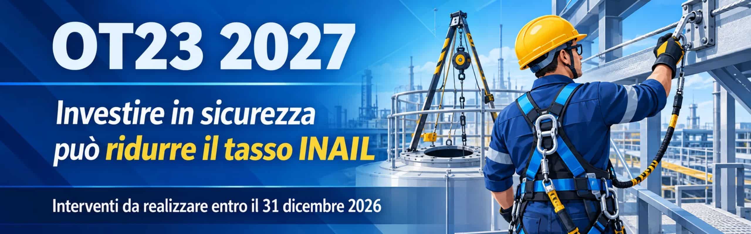 ot23 2027 OT23 2027 riduzione inail